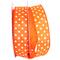 JAM Paper 1.5" x 50yd. Polka Dot Wired Satin Ribbon